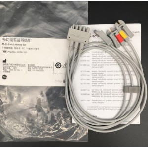 GE 3-Wire Multi-Link ECG Leadwire Set P/N 412682-003 