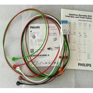 Philips Cable 5 Leadset, Snap, AAMI, ICU, PN: M1644A