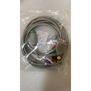Comen C50 ECG Cable with 5 leadwires – Snap Type 12pins